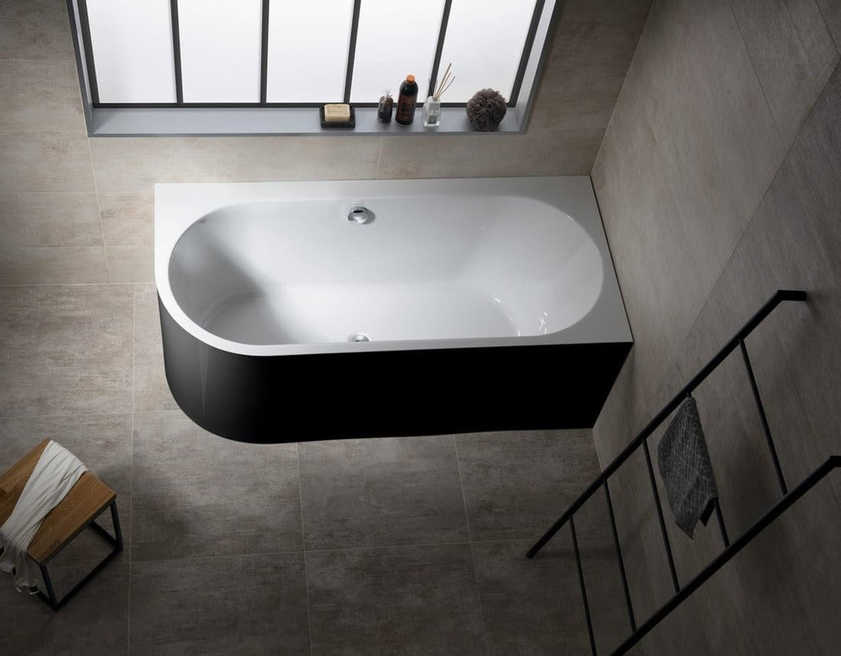 ASTRA MONOLITH 160×75×60 cm – Left & Right Asymmetric Bathtub – Manufactured by Polysan