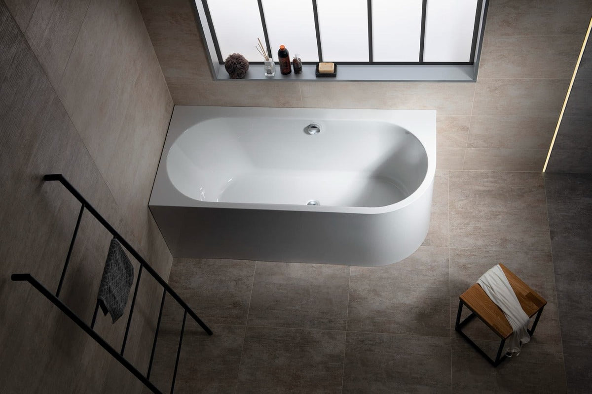 ASTRA MONOLITH 160×75×60 cm – Left & Right Asymmetric Bathtub – Manufactured by Polysan