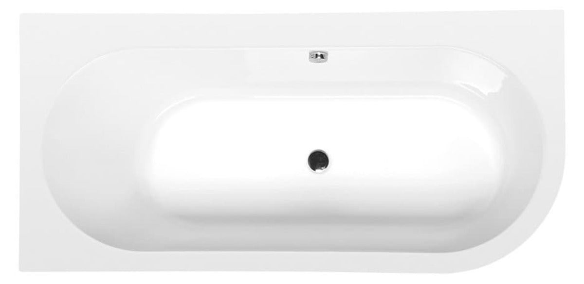 ASTRA MONOLITH 160×75×60 cm – Left & Right Asymmetric Bathtub – Manufactured by Polysan