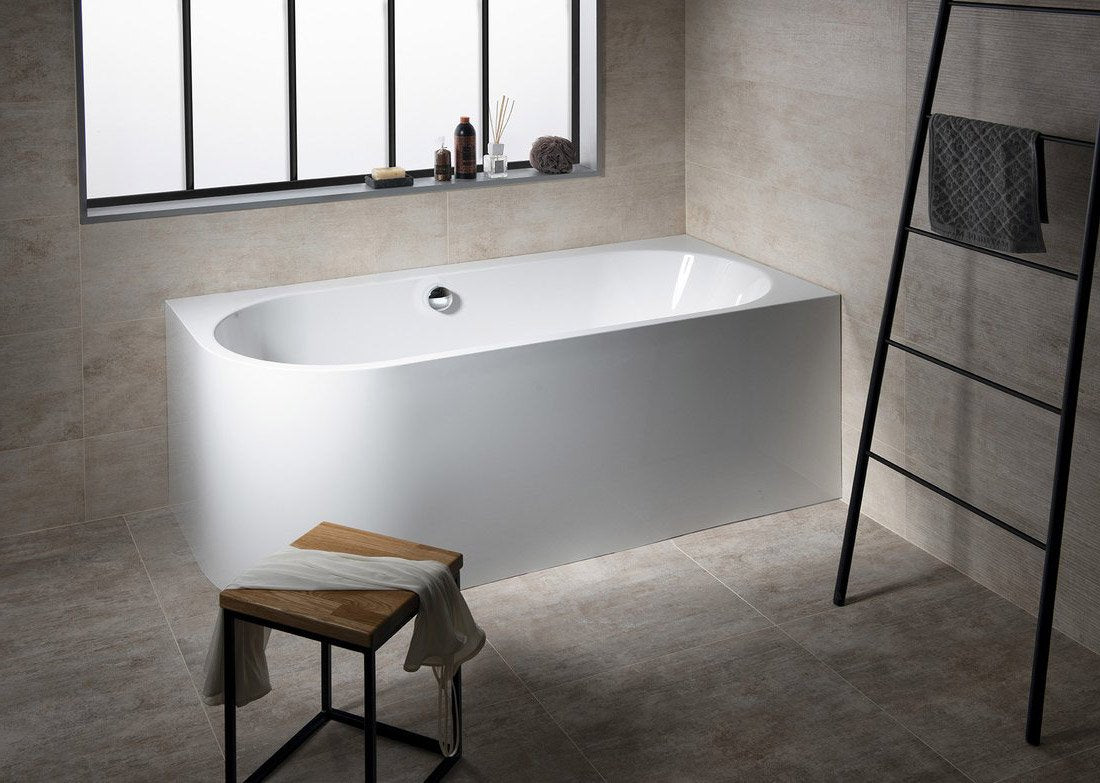 ASTRA MONOLITH 160×75×60 cm – Left & Right Asymmetric Bathtub – Manufactured by Polysan
