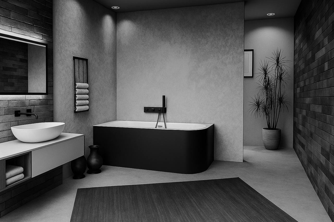 ASTRA MONOLITH 160×75×60 cm – Left & Right Asymmetric Bathtub – Manufactured by Polysan