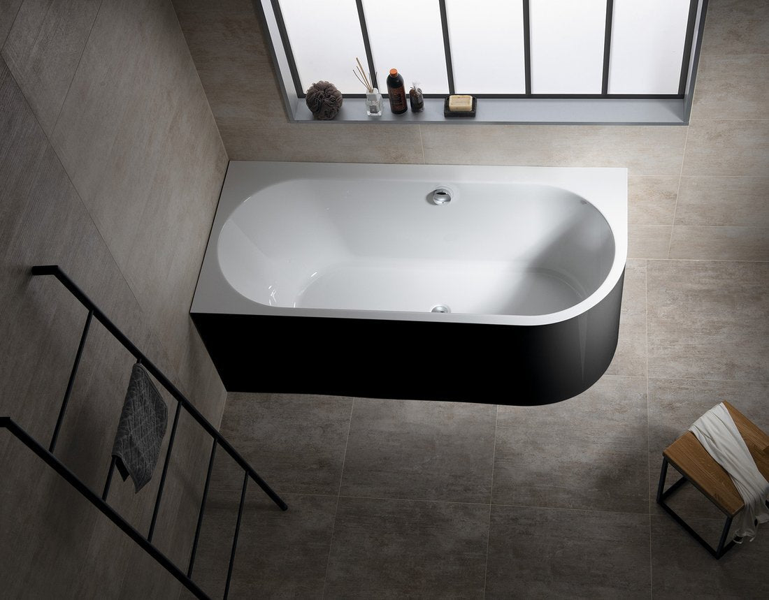 ASTRA MONOLITH 160×75×60 cm – Left & Right Asymmetric Bathtub – Manufactured by Polysan