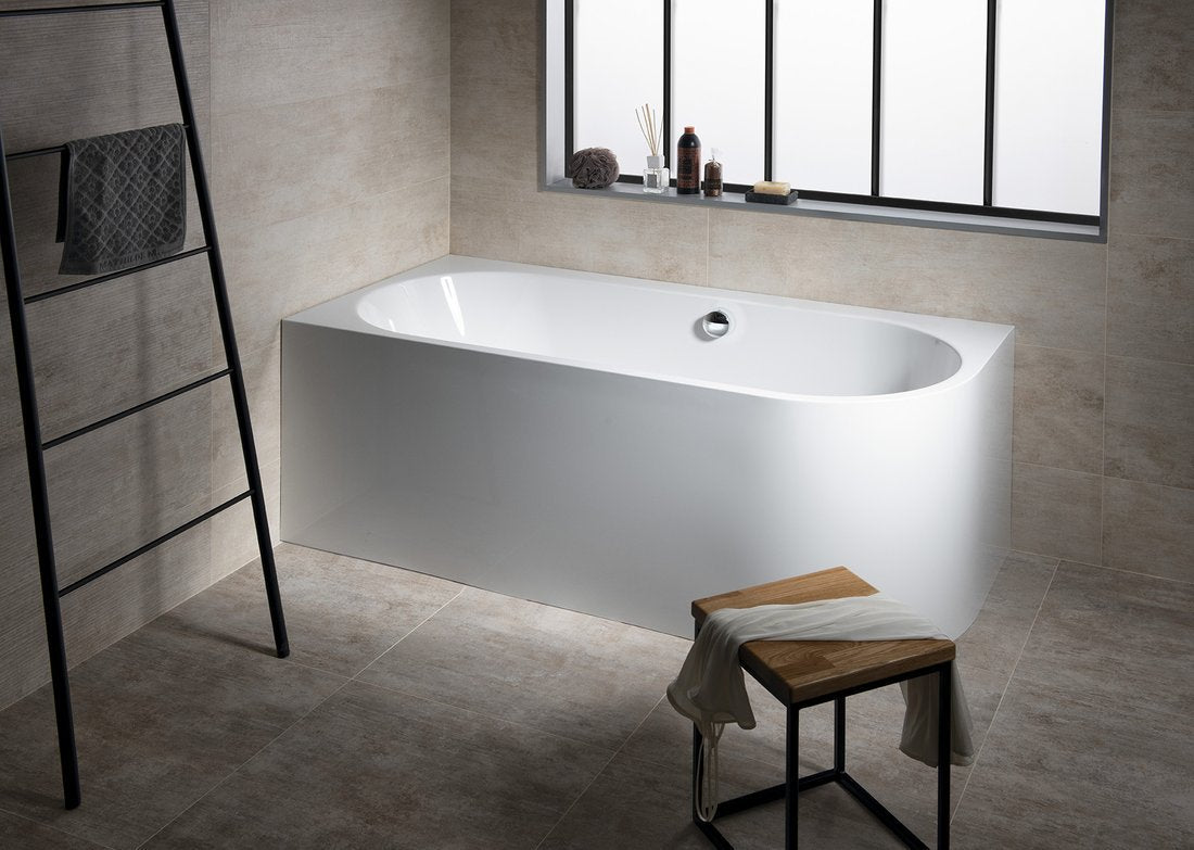 ASTRA MONOLITH 160×75×60 cm – Left & Right Asymmetric Bathtub – Manufactured by Polysan