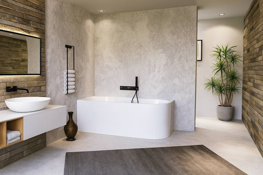 ASTRA MONOLITH 160×75×60 cm – Left & Right Asymmetric Bathtub – Manufactured by Polysan